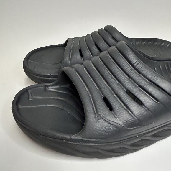 Hoka One One Ora Recovery Slide 2 Sandals Mens Size 12 Black Slip On Comfort main image 8